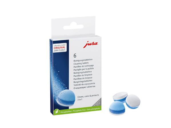 JURA 3 Phase Cleaning Tablets – 6 pack