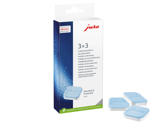 JURA 2 Phase Decalcifying Tablets – 3 x 3 pack